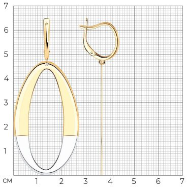 Серьги Diamant 93-121-01614-1 вес 6.12 г серебро, без вставок купить,17313