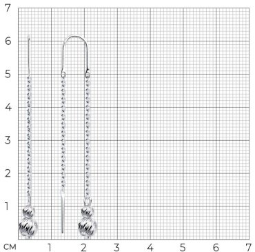 Серьги-цепочки Diamant 94-123-01458-1 вес 1.8 г серебро, без вставок купить,15390