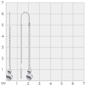 Серьги-цепочки Diamant 94-123-01458-1 вес 1.8 г серебро, без вставок купить,15390