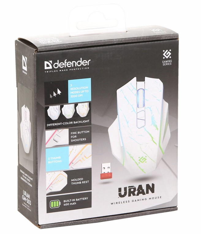 Мышь Defender Uran GM-503 White