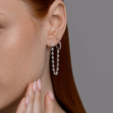 Серьги SOKOLOV 94170364 вес 3.2 г серебро, фианит купить,26735