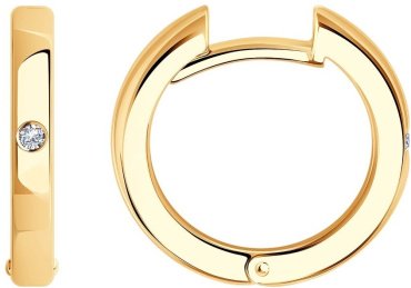 Серьги Diamant 93-120-02028-2 вес 3.46 г серебро, фианит купить,22384