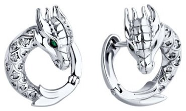 Серьги SOKOLOV S94026631_s вес 7.26 г серебро, фианит купить,54859