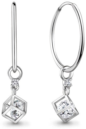 Конго AQUAMARINE 48171А вес 3.52 г серебро, фианит купить,31096