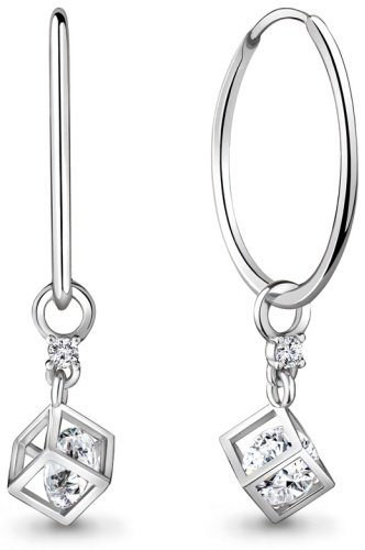 Конго AQUAMARINE 48171А вес 3.52 г серебро, фианит купить,31096