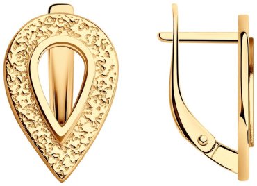 Серьги Diamant 93-120-01580-1 вес 3.9 г серебро, без вставок купить,17129