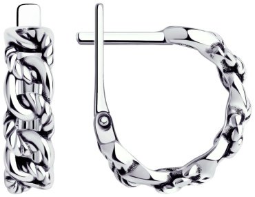 Серьги SOKOLOV 95020084-sk18 вес 3.69 г серебро, без вставок купить,12583