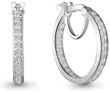 Серьги AQUAMARINE 42431А вес 3.92 г серебро, фианит купить,53352