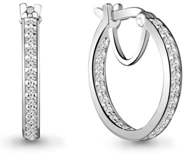 Серьги AQUAMARINE 42431А вес 3.92 г серебро, фианит купить,53352