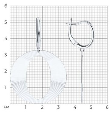 Серьги Diamant 94-121-01616-1 вес 5.5 г серебро, без вставок купить,24472