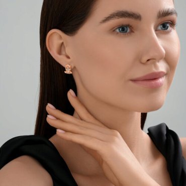 Серьги SOKOLOV 93022452 вес 2.68 г серебро, фианит, эмаль купить,17314