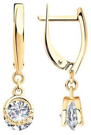 Серьги SOKOLOV 93021049 вес 3.19 г серебро, фианит купить,25650
