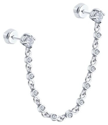 Серьги SOKOLOV 94170365_s вес 2.73 г серебро, фианит купить,19875