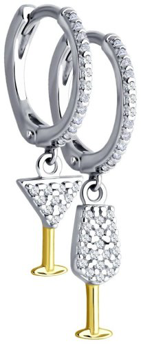 Серьги SOKOLOV 94026712 вес 2.91 г серебро, фианит купить,11219