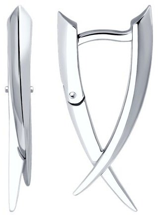 Серьги Diamant 94-120-02071-1 вес 3.35 г серебро, без вставок купить,16825
