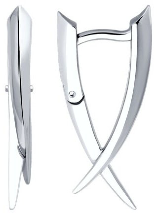 Серьги Diamant 94-120-02071-1 вес 3.35 г серебро, без вставок купить,16825