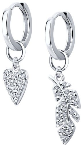 Серьги SOKOLOV 94026435 вес 4.22 г серебро, фианит купить,22982