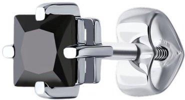 Моносерьга Diamant 52-127-01878-2 вес 0.58 г золото, фианит купить,NaN