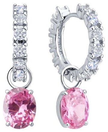 Серьги SOKOLOV 94026882_s вес 8.01 г серебро, фианит купить,34885