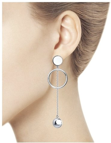 Серьги SOKOLOV 94023615 вес 6.97 г серебро, без вставок купить,42842