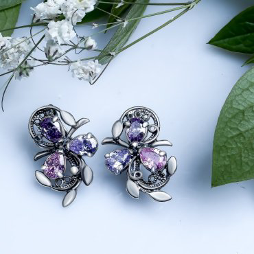 Серьги Красная пресня 3382564 вес 6.7 г серебро, фианит купить,31451