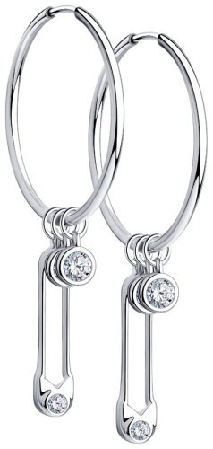 Конго SOKOLOV 94023816 вес 2.8 г серебро, фианит купить,14906