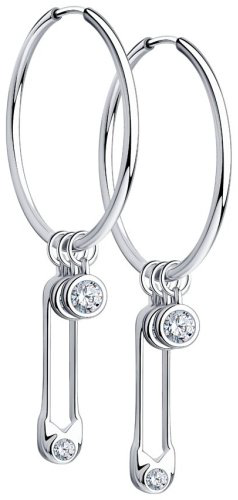 Конго SOKOLOV 94023816 вес 2.8 г серебро, фианит купить,14906