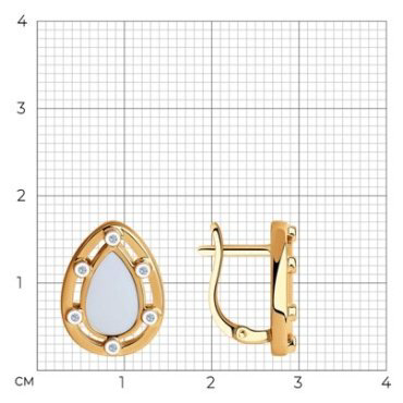 Серьги Diamant 93-120-01592-1 вес 4.33 г серебро, фианит купить,15149
