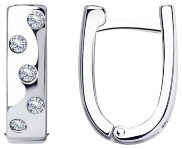 Серьги Diamant 94-120-01515-1_skazka_2 вес 4.22 г серебро, фианит купить,11700