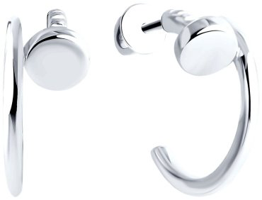 Серьги Diamant 94-122-02009-2 вес 3.55 серебро, без вставок купить,20520