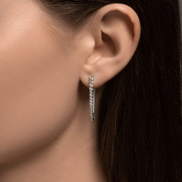Серьги Diamant 94-120-01847-1 вес 3.31 г серебро, фианит купить,15998