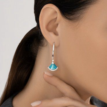 Серьги Diamant 94-122-02298-2 вес 4.225 г серебро, фианит купить,26554
