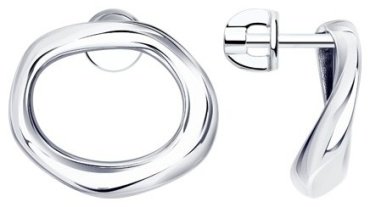 Пусеты SOKOLOV 94024738-sk22 вес 3.27 г серебро, без вставок купить,17009