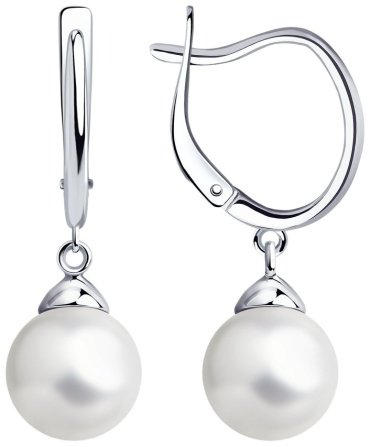 Серьги Diamant 94-121-01181-1 вес 1.94 г серебро, без вставок купить,23598