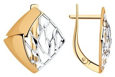Серьги Diamant 93-120-00763-1 вес 2.41 г серебро, без вставок купить,14672