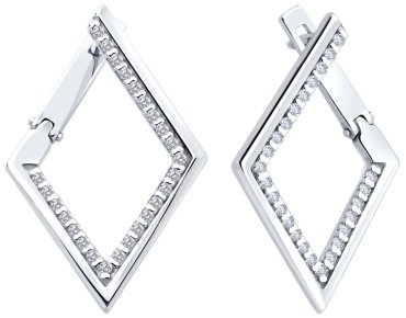 Серьги SOKOLOV 94027068 вес 4.19 г серебро, фианит купить,NaN