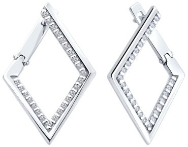 Серьги SOKOLOV 94027068 вес 4.19 г серебро, фианит купить,NaN