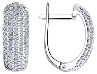 Серьги SOKOLOV 94024255 вес 3.59 г серебро, фианит купить,22500