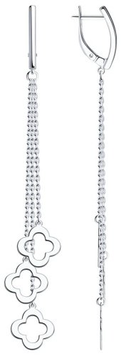 Серьги SOKOLOV 94024286 вес 4.7 г серебро, без вставок купить,33736