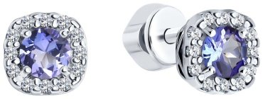 Серьги SOKOLOV 92022801 вес 1.66 г серебро, фианит купить,40014
