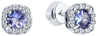 Серьги SOKOLOV 92022801 вес 1.66 г серебро, фианит купить,40014