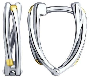 Серьги Diamant 94-120-01568-1 вес 3.14 г серебро, без вставок купить,12870