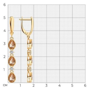 Серьги SOKOLOV 93022413 вес 4.36 г серебро, фианит, кристалл купить,NaN
