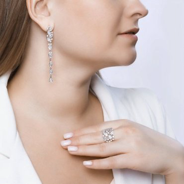 Серьги SOKOLOV 94022375 вес 7.36 г серебро, фианит купить,44298