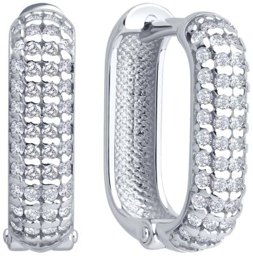 Серьги SOKOLOV 94027129 вес 3.63 г серебро, фианит купить,29400