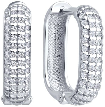 Серьги SOKOLOV 94027129 вес 3.63 г серебро, фианит купить,29400