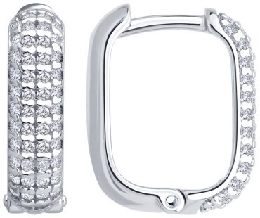 Серьги SOKOLOV 94027129 вес 3.63 г серебро, фианит купить,29400