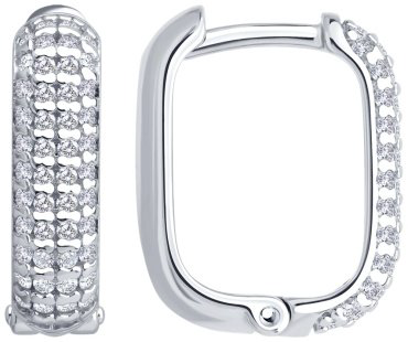 Серьги SOKOLOV 94027129 вес 3.63 г серебро, фианит купить,29400