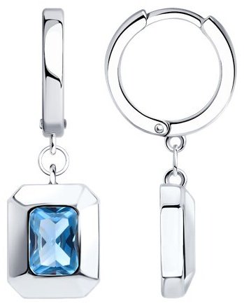 Серьги SOKOLOV 94026869 вес 3.99 г серебро, фианит купить,20084