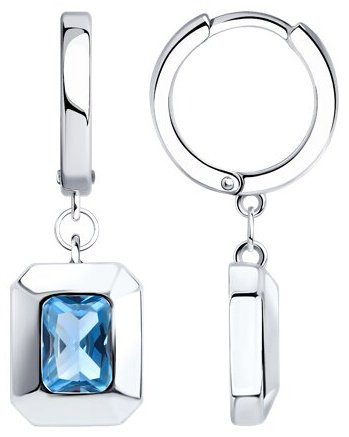 Серьги SOKOLOV 94026869 вес 3.99 г серебро, фианит купить,20084